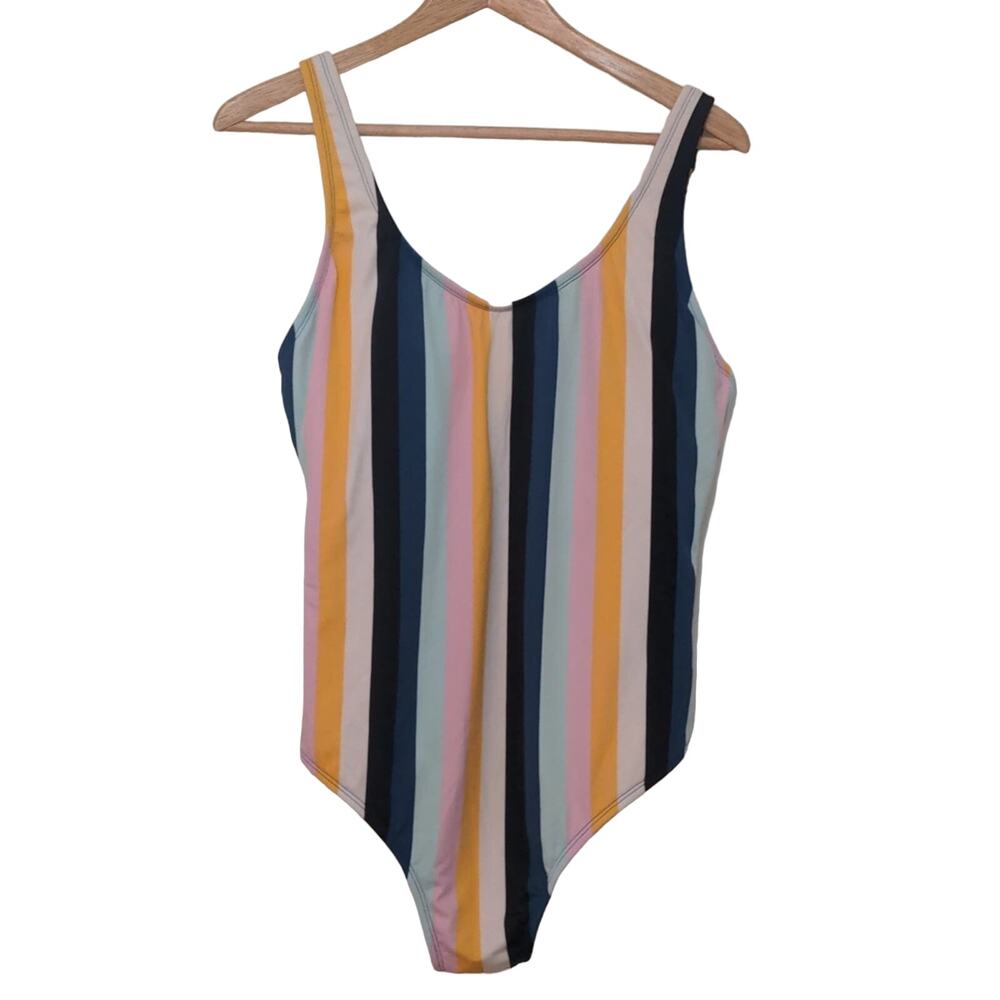 Kona Sol striped‎ comfort strap swimsuit